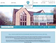 Tablet Screenshot of evenmoreproperties.co.uk